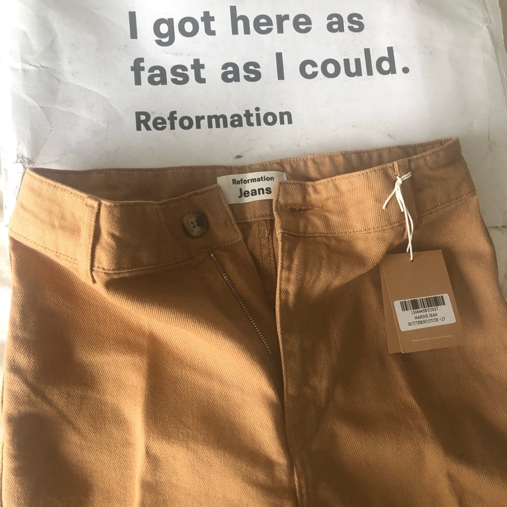 Reformation Butterscotch Marine Jeans